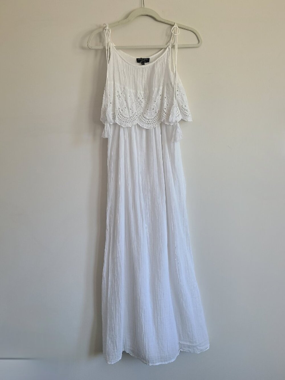White Boho Cotton Dress | Size 8